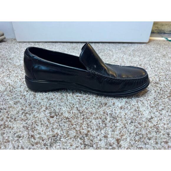 COLE HAAN Black leather loafers/Shoes,  size Men's 10.5 - Picture 7 of 12